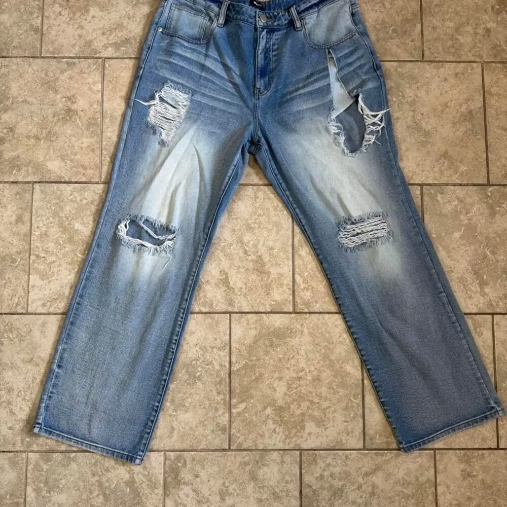 New men blue denim jeans